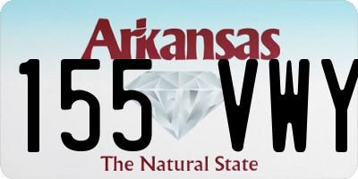 AR license plate 155VWY
