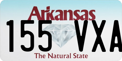 AR license plate 155VXA