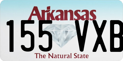 AR license plate 155VXB