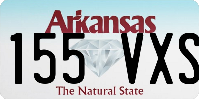 AR license plate 155VXS