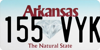 AR license plate 155VYK
