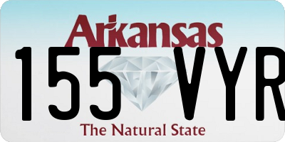 AR license plate 155VYR
