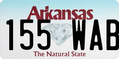 AR license plate 155WAB