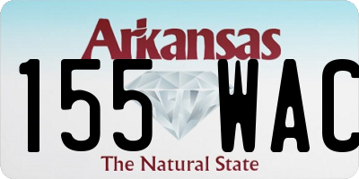 AR license plate 155WAC
