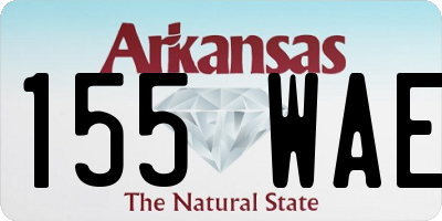 AR license plate 155WAE