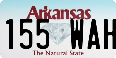 AR license plate 155WAH