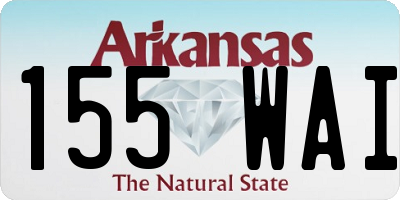 AR license plate 155WAI