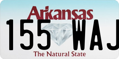 AR license plate 155WAJ