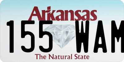 AR license plate 155WAM