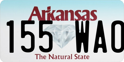 AR license plate 155WAO