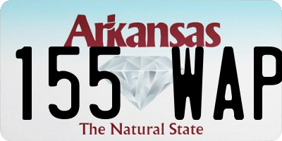 AR license plate 155WAP