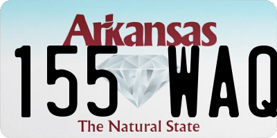 AR license plate 155WAQ