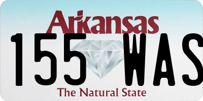 AR license plate 155WAS