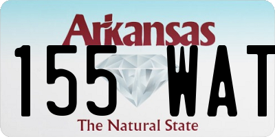 AR license plate 155WAT