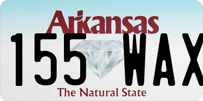 AR license plate 155WAX