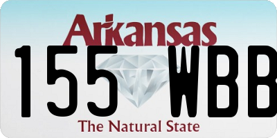 AR license plate 155WBB