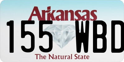 AR license plate 155WBD