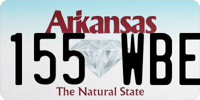 AR license plate 155WBE