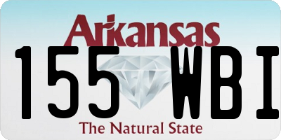 AR license plate 155WBI
