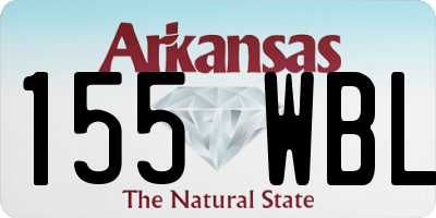 AR license plate 155WBL