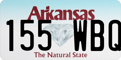 AR license plate 155WBQ