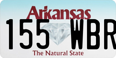 AR license plate 155WBR