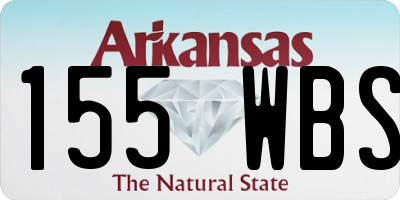AR license plate 155WBS