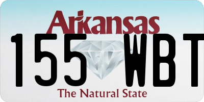 AR license plate 155WBT