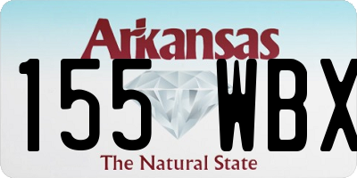 AR license plate 155WBX