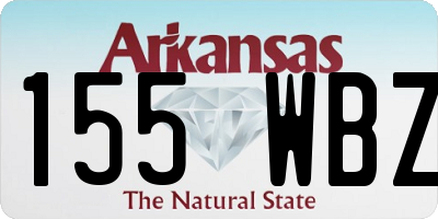AR license plate 155WBZ