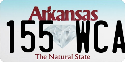 AR license plate 155WCA