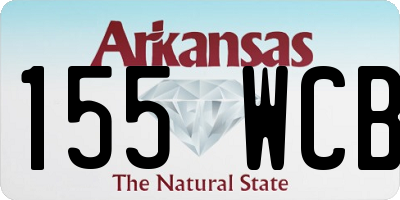 AR license plate 155WCB