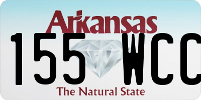 AR license plate 155WCC