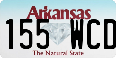 AR license plate 155WCD