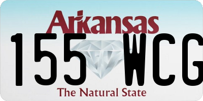 AR license plate 155WCG