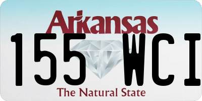 AR license plate 155WCI