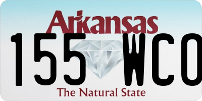 AR license plate 155WCO