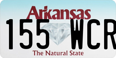 AR license plate 155WCR