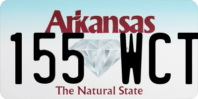 AR license plate 155WCT
