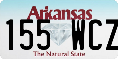 AR license plate 155WCZ