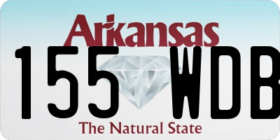 AR license plate 155WDB