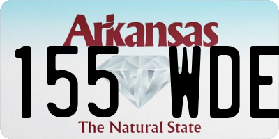 AR license plate 155WDE