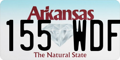 AR license plate 155WDF
