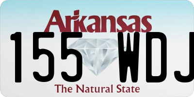 AR license plate 155WDJ