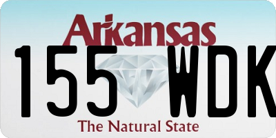 AR license plate 155WDK