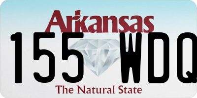 AR license plate 155WDQ