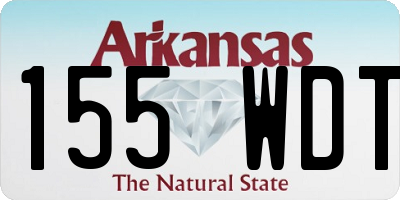 AR license plate 155WDT