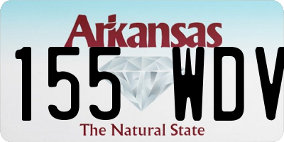 AR license plate 155WDV