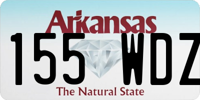 AR license plate 155WDZ