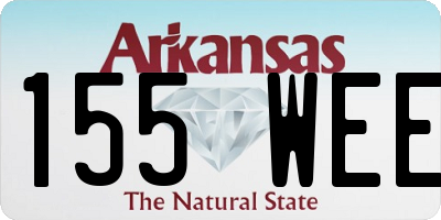 AR license plate 155WEE